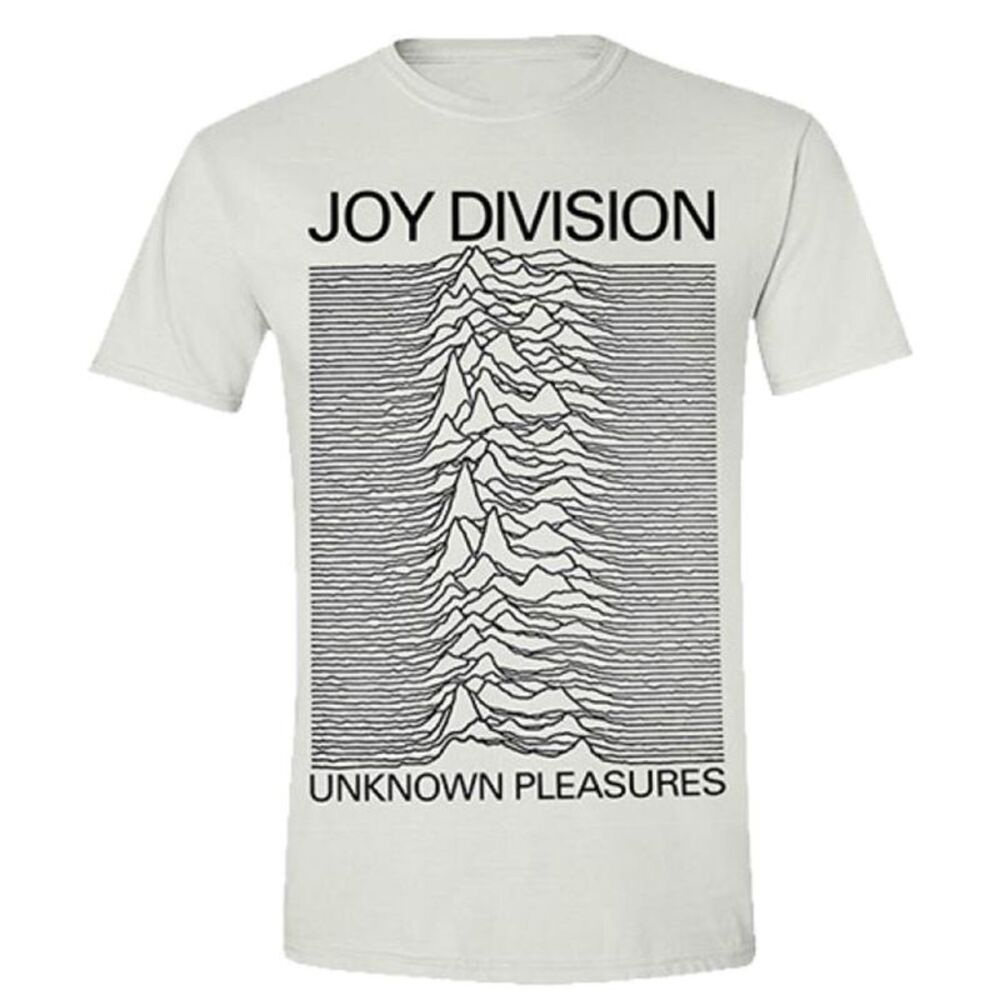 Joy Division Unisex Adult Unknown Pleasures T-Shirt / White
